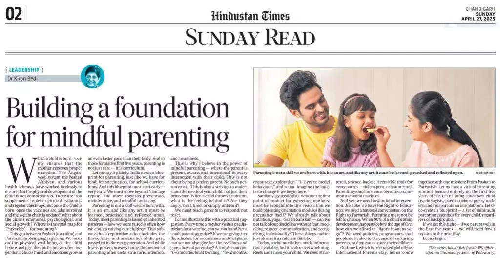 Leadership | Building a foundation for mindful parenting