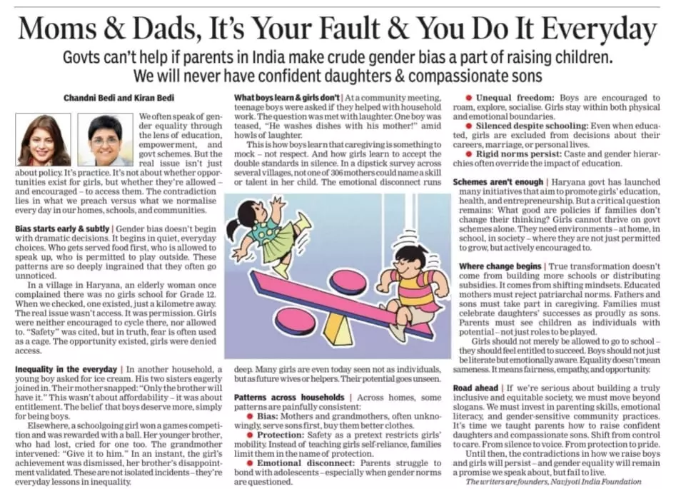 Moms & Dads, It’s Your Fault & You Do It Everyday