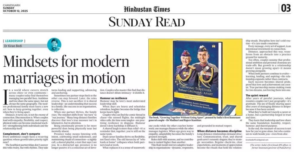 Leadership- Mindsets for modern marriages in motion