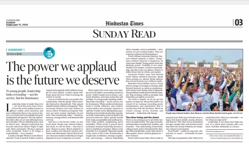 Leadership-The power we applaud is the future we deserve