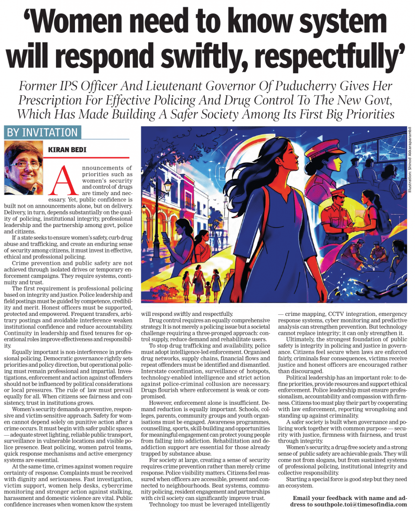 WOMEN NEED TO KNOW SYSTEM WILL RESPOND SWIFTLY, RESPECTFULLY